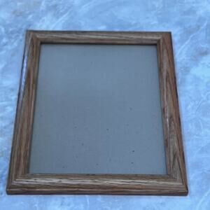 Large Solid Oak Wood Picture Photo Frame Free Standing 8" x 10" Minimalist